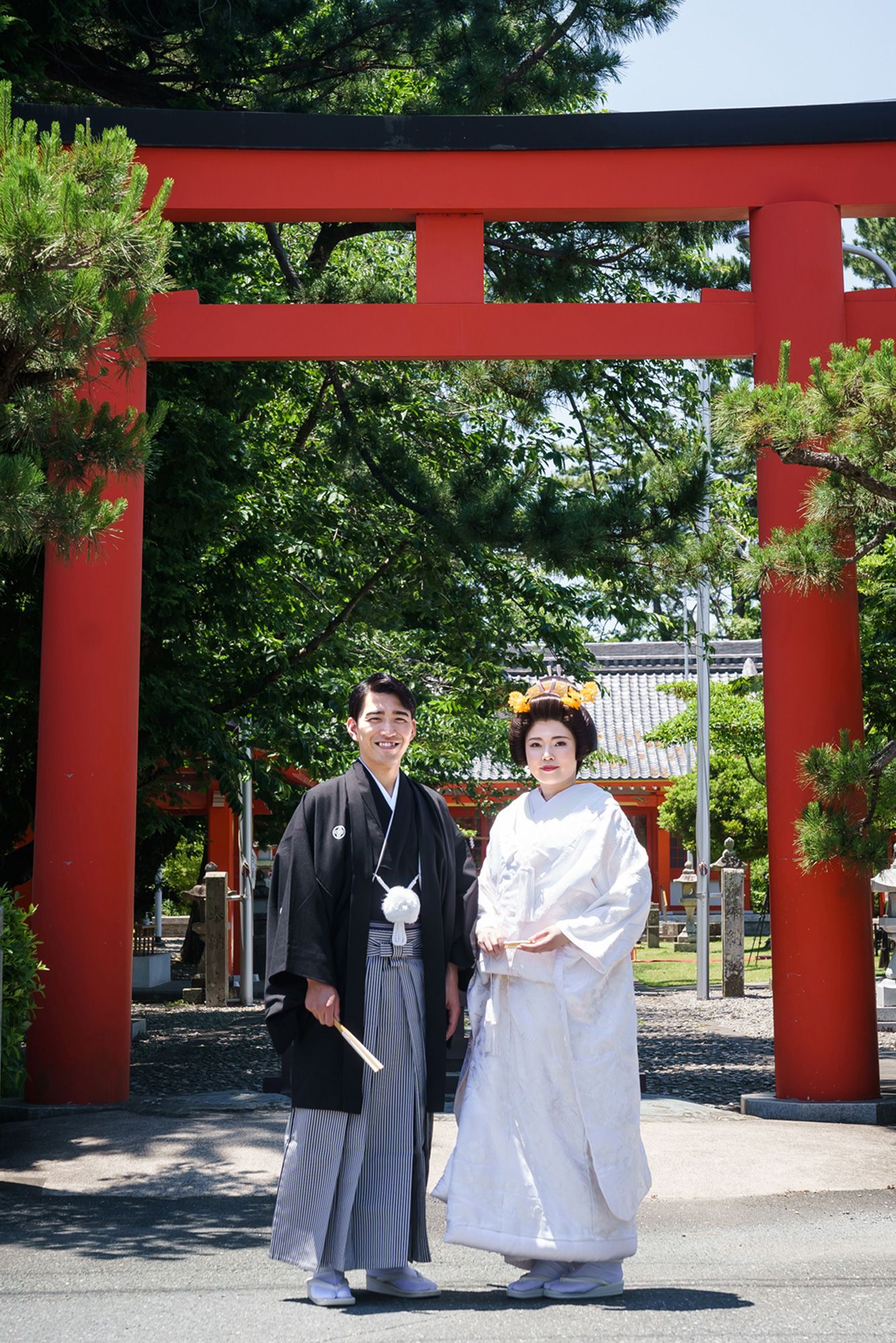 浜松城公園の結婚写真