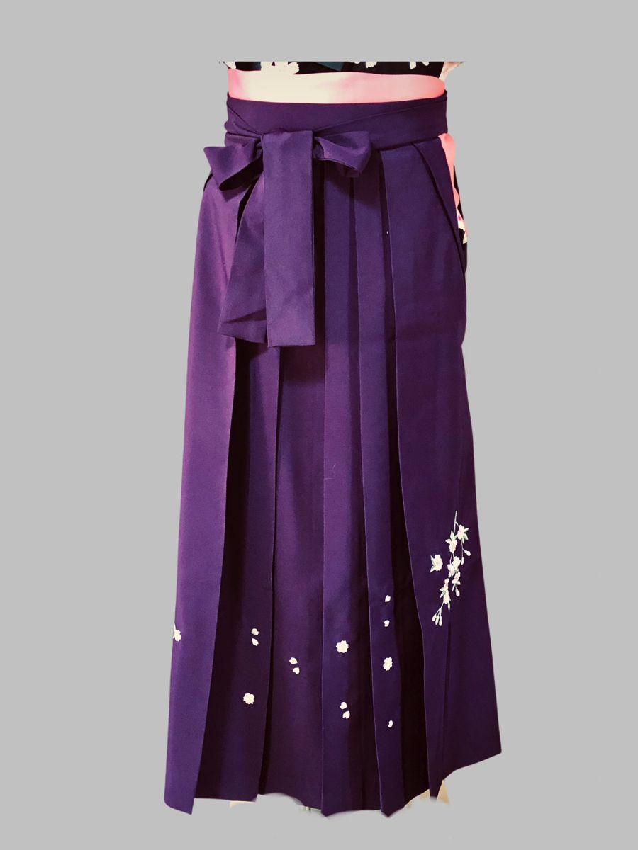 M91-9 紫、桜の刺繍