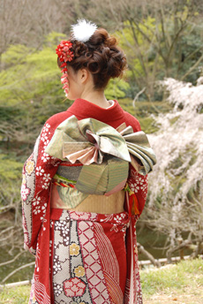 成人式振袖用帯結び1 | ギャラリー | 浜松近郊の神社で結婚式・写真