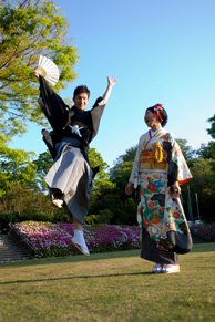 結婚式写真の着付け・撮影