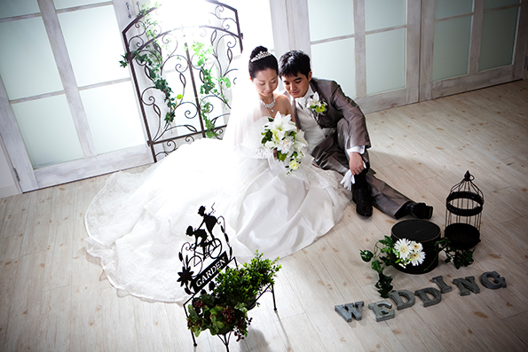 天神蔵で結婚式写真