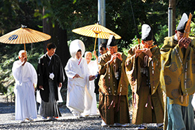 天宮神社（森町）で結婚式