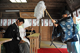 天宮神社（森町）で結婚式