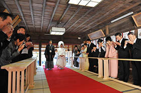 天宮神社（森町）で結婚式