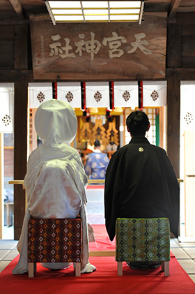 天宮神社（森町）で結婚式