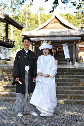 天宮神社（森町）で結婚式