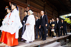 見付天神 矢奈比賣神社（磐田市）で結婚式