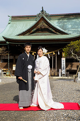 見付天神 矢奈比賣神社（磐田市）で結婚式