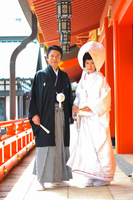 五社神社　結婚写真
