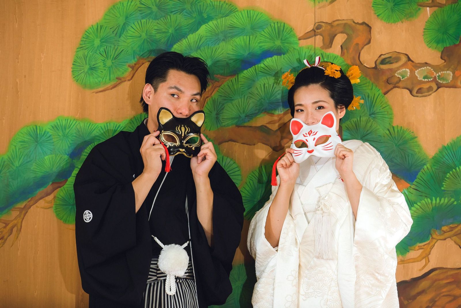 結婚式写真は天神蔵でご家族と一緒に撮影