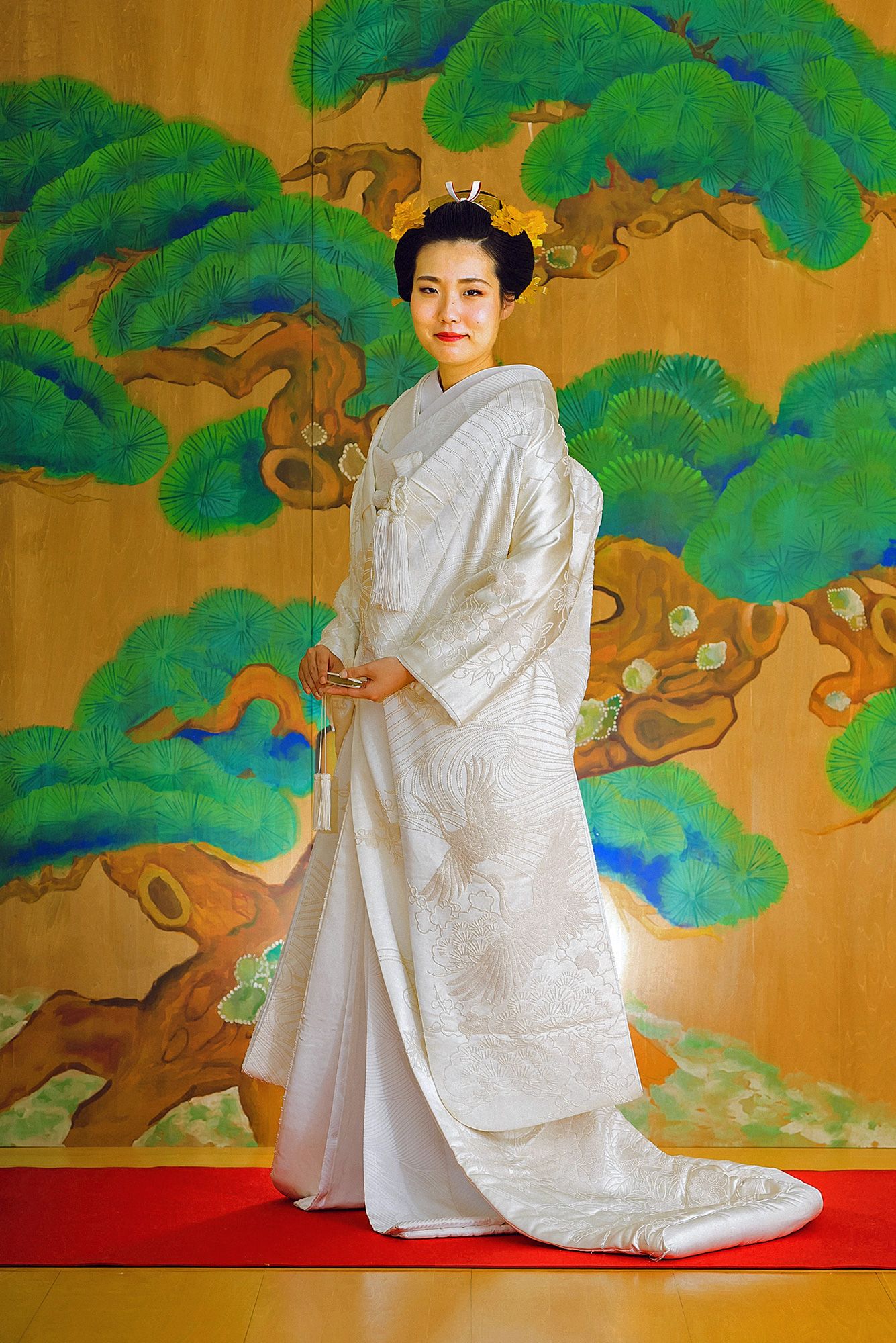 白無垢姿の結婚写真