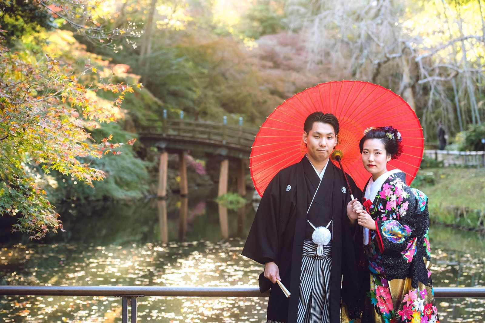 結婚式写真は天神蔵でご家族と一緒に撮影