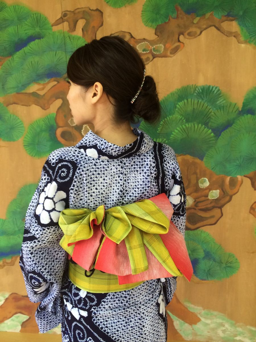 ゆかたの着付け