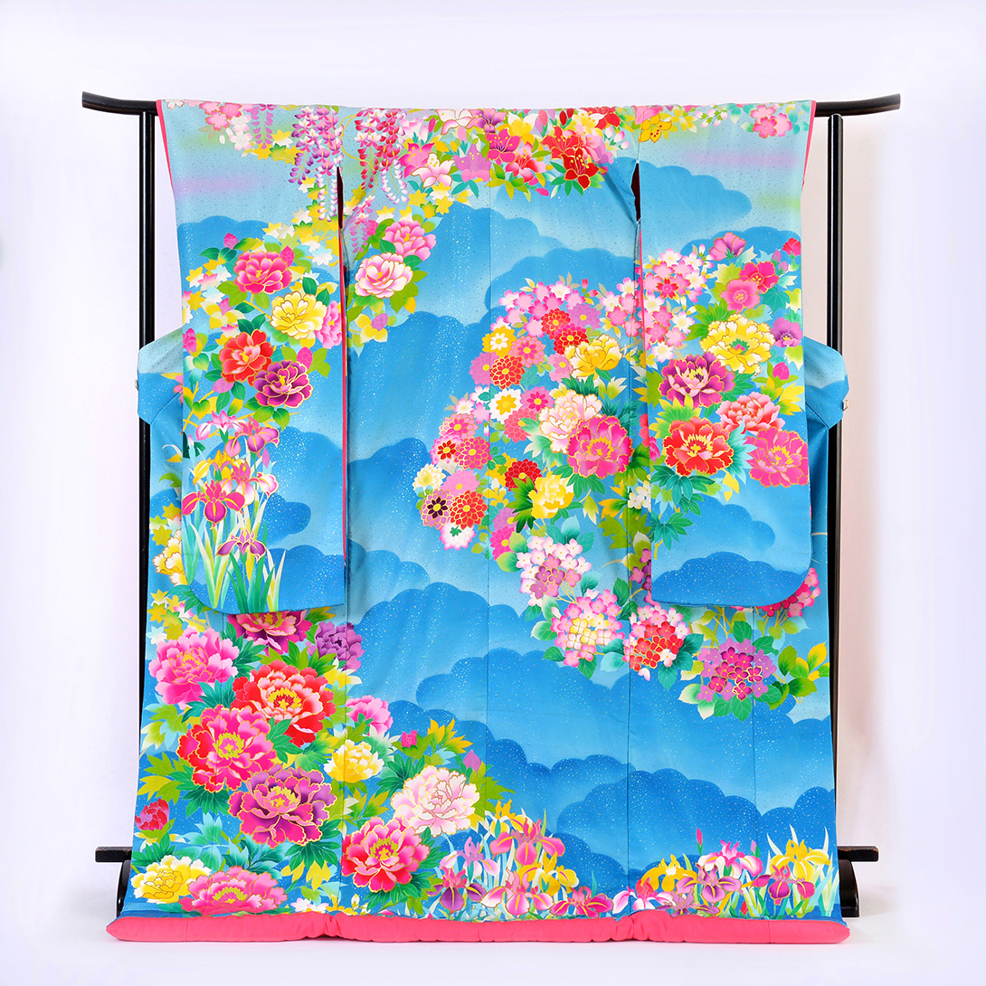 色打ち掛け 花のよろこび