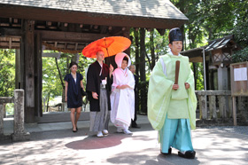 井伊谷宮(浜松市北区引佐町)で結婚式