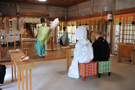 井伊谷宮(浜松市北区引佐町)で結婚式