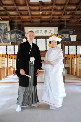 井伊谷宮(浜松市北区引佐町)で結婚式