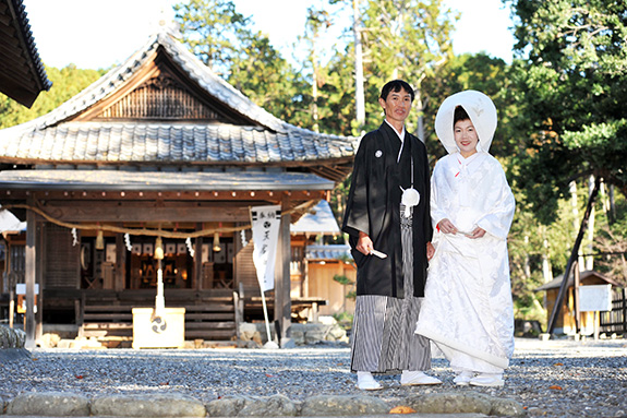 天宮神社(森町)で結婚式